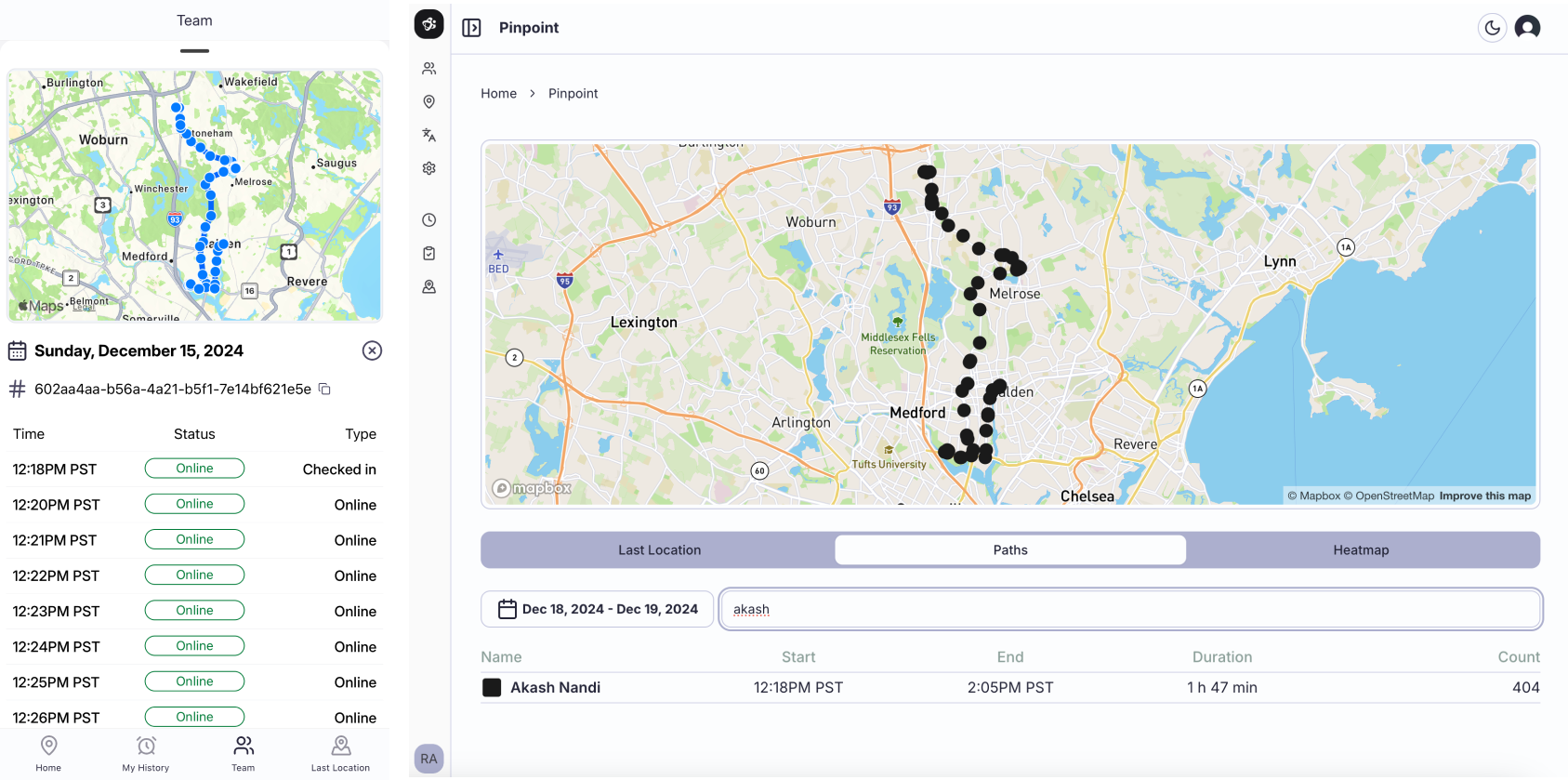 Tendrel UX Team Paths